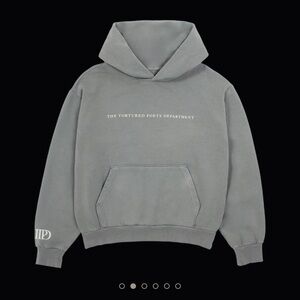 Taylor Swift The Tortured Poets Department Gray Hoodie